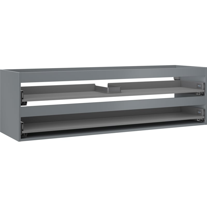 Mexen Box-A Korpus des Waschtischunterschranks 160 cm, 2 Schubladen, Mattgraphit - 91AX0-1600-470-2-66