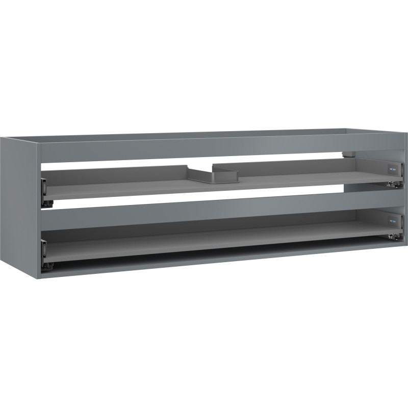 Mexen Box-A valamualuse kapi korpus 160 cm, 2 sahtlit, matt grafiit - 91AX0-1600-470-2-66
