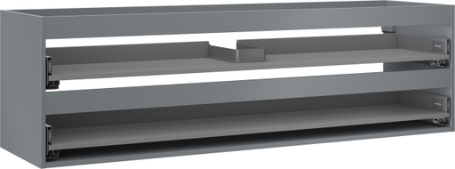 Mexen Box-A valamualuse kapi korpus 160 cm, 2 sahtlit, matt grafiit - 91AX0-1600-470-2-66