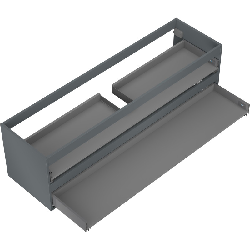 Mexen Box-A valamualuse kapi korpus 160 cm, 2 sahtlit, matt grafiit - 91AX0-1600-470-2-66