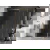Mexen Kioto-XF Duschwand Walk-in mit Rahmen 120x100 cm, transparent 10 mm, gold gebürstet - 800-120-202-04-55-100-XF