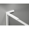 Mexen Kioto-F L Dušisein Walk-in raamiga 95 x 202 cm, läbipaistev 8 mm, valge - 800-095-174-20-00