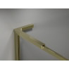 Mexen Kioto-F L dušisein Walk-in raamiga 100 x 202 cm, läbipaistev 8 mm, kuldne - 800-100-174-50-00