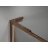 Mexen Kioto-F L dušisein Walk-in raamiga 80 x 202 cm, läbipaistev 8 mm, roosa kuld - 800-080-174-60-00