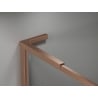 Mexen Kioto-F L Walk-In-Duschwand mit Rahmen 60 x 202 cm, transparent 8 mm, gebürstetes Kupfer - 800-060-174-65-00
