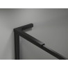 Mexen Kioto-F L dušisein Walk-in raamiga 110 x 202 cm, läbipaistev 8 mm, must - 800-110-174-70-00