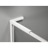Mexen Kioto-XF L ścianka prysznicowa Walk-in z ramką 80 x 202 cm, transparent 10 mm, biała - 800-080-174-20-00-XF