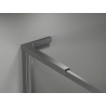 Mexen Kioto-XF L Walk-in tuš paravan s okvirima 80 x 202 cm, proziran 10 mm, tamni metal - 800-080-174-95-00-XF