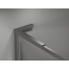 Mexen Kioto-XF L ścianka prysznicowa Walk-in z ramką 70 x 202 cm, transparent 10 mm, gun metal - 800-070-174-95-00-XF