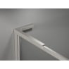 Mexen Kioto-XF L paroi de douche Walk-in avec cadre 90 x 202 cm, transparent 10 mm, nickel brossé - 800-090-174-97-00-XF