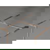 Mexen Kioto-XF Walk-in-Duschwand mit Rahmen 140 x 100 cm, transparent 10 mm, Roségold - 800-140-202-04-60-100-XF