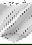 Mexen Kioto-XF duša sienas Walk-in ar rāmi 140x100 cm caurspīdīgs 10 mm ieroču pelēks matēts - 800-140-202-04-66-100-XF