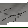 Mexen Kioto-XF inloopdouchewand met frame 110 x 110 cm, transparant 10 mm, zwart - 800-110-202-04-70-110-XF