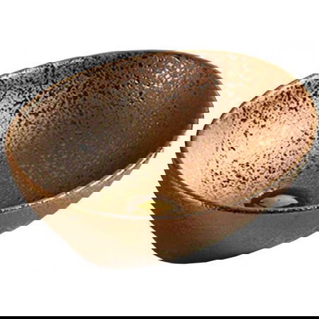 Mexen Elza umivalnik nad pultom 40 x 33 cm, bakreni - 21014051