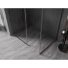 Mexen Kioto-XF Duschwand Walk-in mit Rahmen 100 x 70 cm, transparent 10 mm, gun metal - 800-100-202-04-95-070-XF