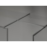 Mexen Kioto-XF dušiinurk Walk-in raamiga 140 x 120 cm, läbipaistev 10 mm, relvmetall - 800-140-202-04-95-120-XF