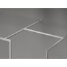 Mexen Kioto-XF Walk-in-Duschwand mit Rahmen 140x90 cm, transparent 10 mm, gebürsteter Nickel - 800-140-202-04-97-090-XF