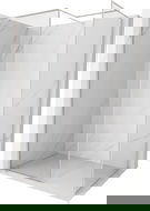 Mexen Kioto-XF douchewand Walk-in met lijst 130x110 cm, transparant 10 mm, geborsteld nikkel - 800-130-202-04-97-110-XF