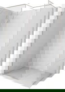 Mexen Kioto-XF Duschwand Walk-in mit Rahmen 150x110 cm, transparent 10 mm, gebürsteter Nickel - 800-150-202-04-97-110-XF