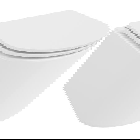 Mexen Sofia WC-kulho Rimless hitaasti sulkeutuvalla slim-kannella, duroplasti, kiiltävä valkoinen - 30540300