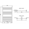 Mexen Mars elektriline radiaator 900 x 600 mm, 300 W, kuldne - W110-0900-600-2300-50
