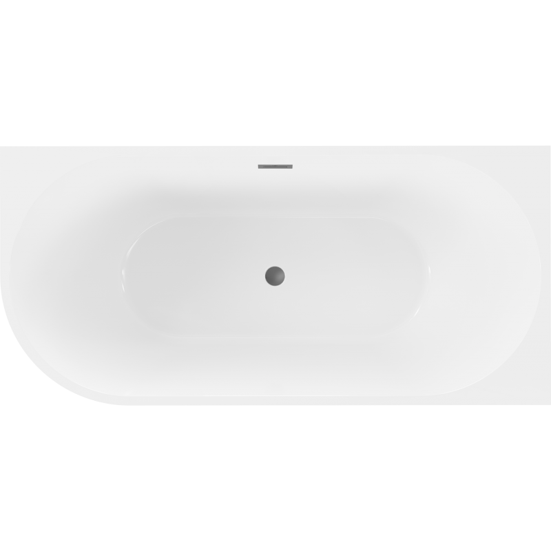 Mexen Mia vasca da bagno indipendente angolare destra 140 x 75 cm, bianca/nera, trabocco gun gray spazzolato - 52691407575P-66