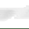 Mexen Mia vrijstaande hoekbad links 140 x 75 cm, wit, witte overloop - 52691407500L-20