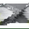 Mexen Mia vrijstaande hoekbad links 140 x 75 cm, wit, witte overloop - 52691407500L-20