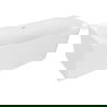 Mexen Mia vrijstaande hoekbad links 140 x 75 cm, wit, witte overloop - 52691407500L-20