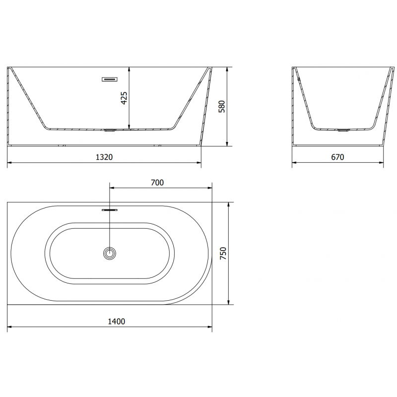 Mexen Mia vasca da bagno autoportante angolare sinistra 140 x 75 cm, bianca, troppopieno oro rosa - 52691407500L-60