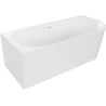 Mexen Mia freistehende Eckbadewanne links 160 x 80 cm, weiß, weißer Überlauf - 52691608000L-20