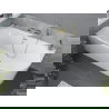 Mexen Mia vrijstaande hoekbad links 160 x 80 cm, wit, goud geborstelde overloop - 52691608000L-55