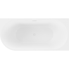 Mexen Mia freestanding corner bathtub right 160 x 80 cm, white, white overflow - 52691608000P-20