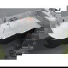 Mexen Mia vrijstaande hoekbadkuip rechts 160 x 80 cm, wit/zwart, geborsteld koper overloop - 52691608075P-65