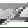 Mexen Mia vrijstaande hoeken badkuip rechts 160 x 80 cm, wit/zwart, overloop geborsteld nikkel - 52691608075P-97