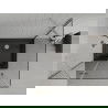 Mexen Roma douchecabine scharnierend 80 x 100 cm, transparant, chroom + Flat douchebak, zwart - 854-080-100-01-00-4070