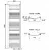 Mexen Helios elektriline radiaator 1800 x 500 mm, 900 W, kuldne - W103-1800-500-2900-50