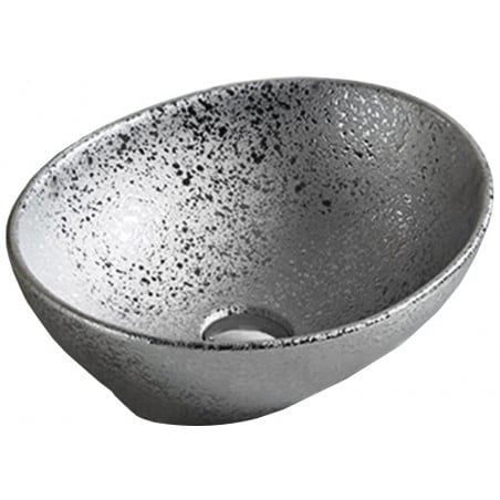 Mexen Elza countertop washbasin 40 x 33 cm, silver - 21014052