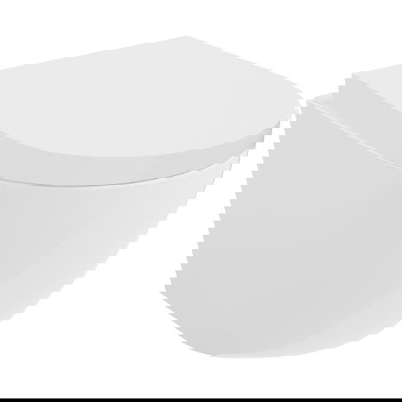 Mexen Lena WC školjka Rimless Tornado s počasnim zapiranjem, trda, duroplast, bela sijaj - 30220200T