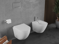 Mexen Lena WC-Schüssel Rimless Tornado mit Softclose-Sitz, duroplast, weiß glänzend - 30220200T