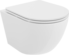 Mexen Lena wc-pott Rimless Tornado aeglaselt langeva õhukese kattega, duroplast, valge läige - 30220300T
