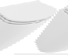 Mexen Lena WC-Schüssel Rimless Tornado mit Absenkautomatik Slim, Duroplast, Weiß Glanz - 30220500T