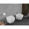 Mexen Lena WC-Schüssel Rimless Tornado mit Absenkautomatik Slim, Duroplast, Weiß Glanz - 30220500T