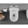 Mexen Lena WC-Schüssel Rimless Tornado mit Absenkautomatik Slim, Duroplast, Weiß Glanz - 30220500T