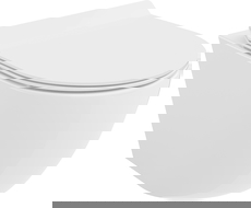 Mexen Lena Λεκάνη WC Rimless Tornado με κάλυμμα slim, duroplast, λευκή γυαλιστερή - 30224000T