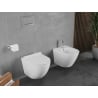 Mexen Lena cuvette WC Rimless Tornado avec abattant à descente lente slim, duroplast, blanc brillant - 30224000T