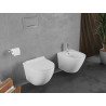 Mexen Lena WC-pott Rimless Tornado koos aeglaselt sulguva slim ukselaua, duroplastik, valge läige - 30224000T