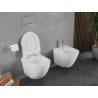 Mexen Lena cuvette WC Rimless Tornado avec abattant slim à descente lente, duroplast, blanc brillant - 30224000T