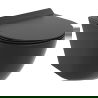 Mexen Lena wc-pot Rimless Tornado met soft-close slanke zitting, duroplast, zwarte mat - 30220185T
