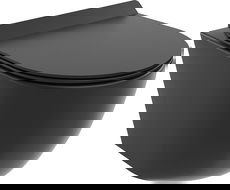 Mexen Lena wc-pot Rimless Tornado met soft-close dunne zitting, duroplast, zwart mat - 30220185T